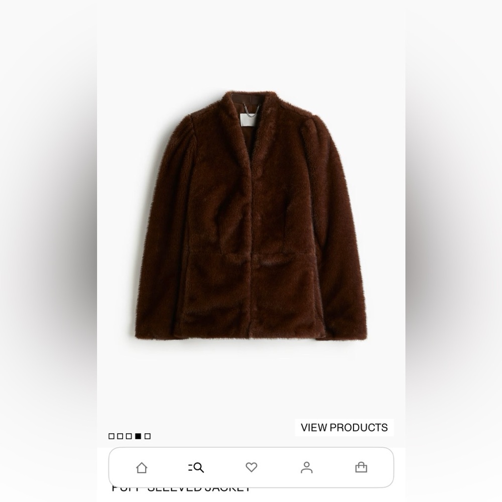 H&M Brown Teddy Jacket